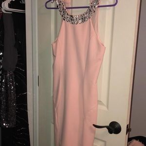 pink cocktail dress